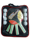 Ручная мешок упаковка набор настольного тенниса 5 мм фанера ракетки 8 ПВХ мячи с резиной