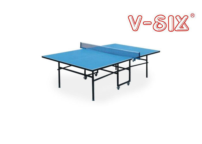 Синий верх складной теннисный стол для закрытых помещений стандартный размер с 16 mm толщиной стол