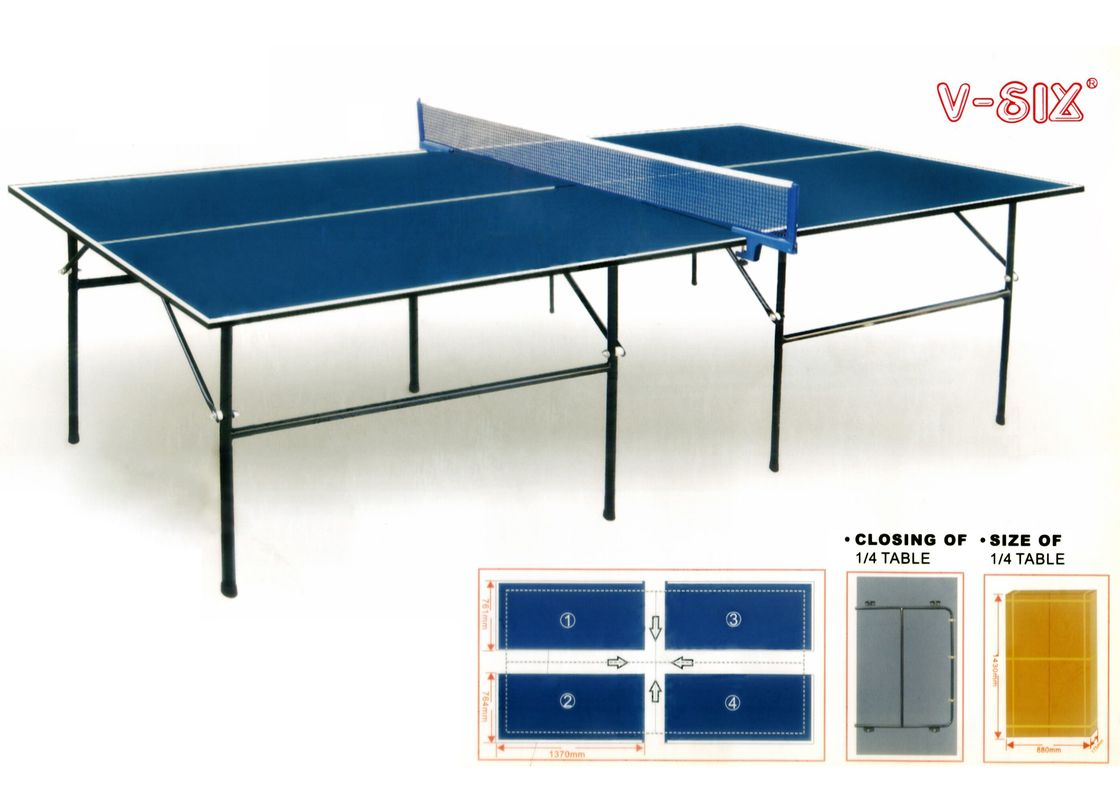 Стандартный складной теннисный стол для закрытых помещений 4 В 1 12 мм толщиной для семейного отдыха